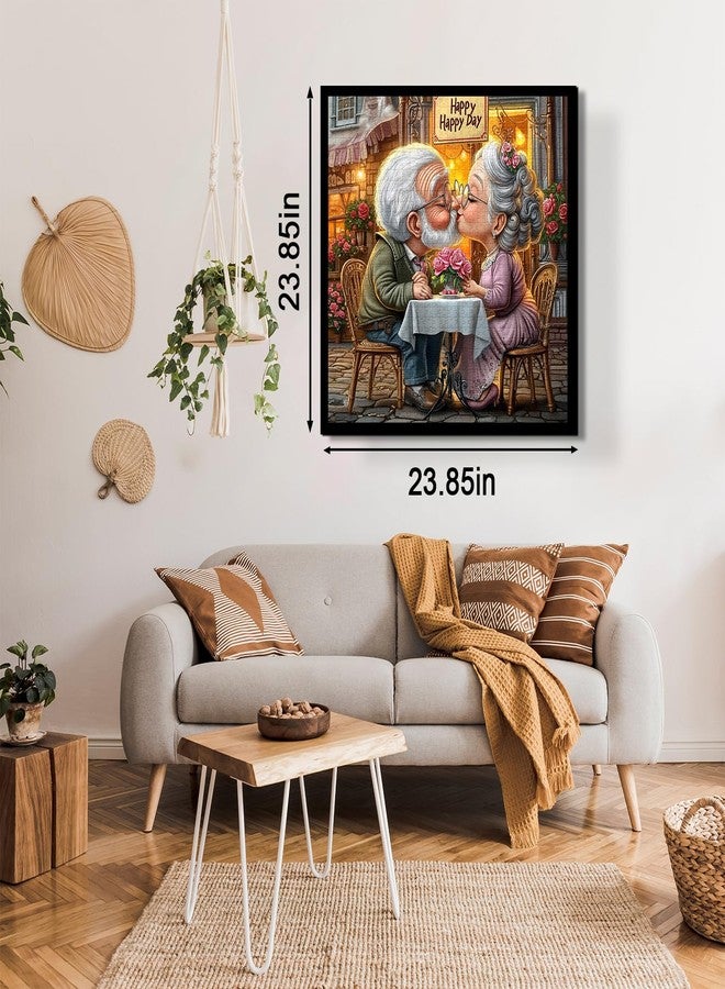 PPuzzling Elderly Couple Love Puzzles for Adults 1000 Pieces, Happy Grandpa Grandma Jigsaw Puzzle, Challenging Valentines Art Puzzles as Home Decor - Image 3